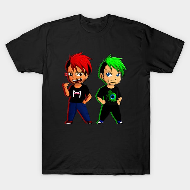 twin cute boys T-Shirt by jubirasad